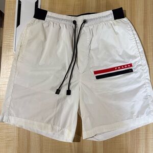 Prada White Board Shorts